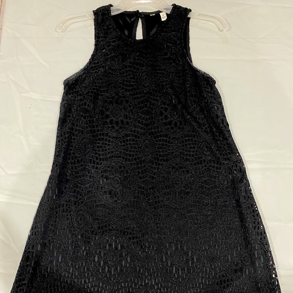 Juniors, Black lace dress, size small